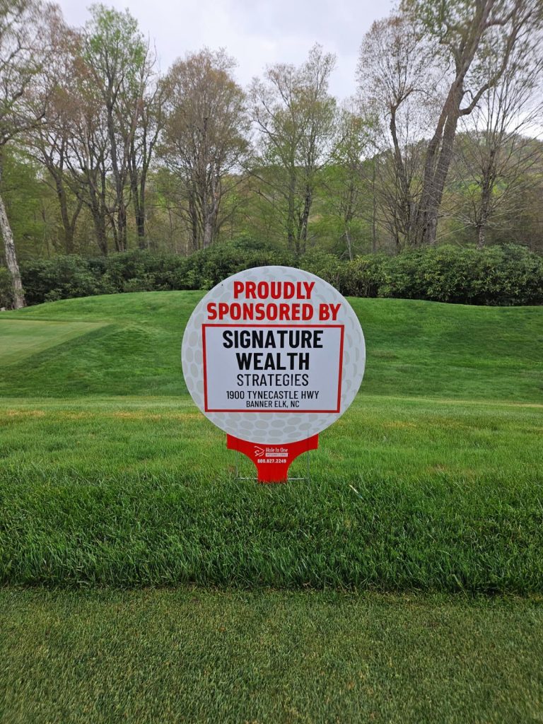 Lindsay B Harrison SW Hole Sponsor Sign 1 | Signature Wealth